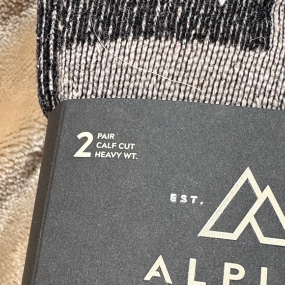 Alpine Design Men's Black and Gray Wool Boot Socks - Picture 3 of 5